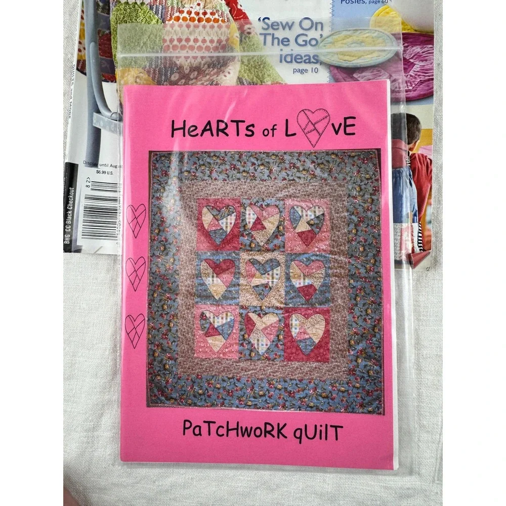 Quilting Pattern Lot Southwind Designs Turtle Trails Hearts of Love Magazine
